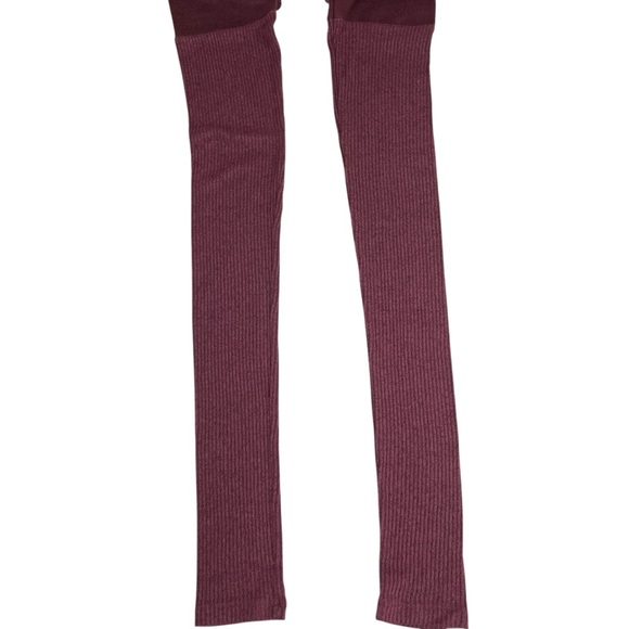 Free People Intimately Knit Stretch Legging Maroon - Picture 5 of 6